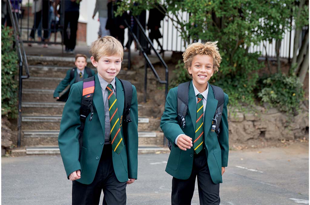 faith: St Benedict's school, Year 7s arrive on their first day