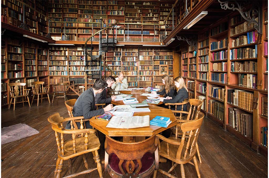 faith: Stoyhurst College's library